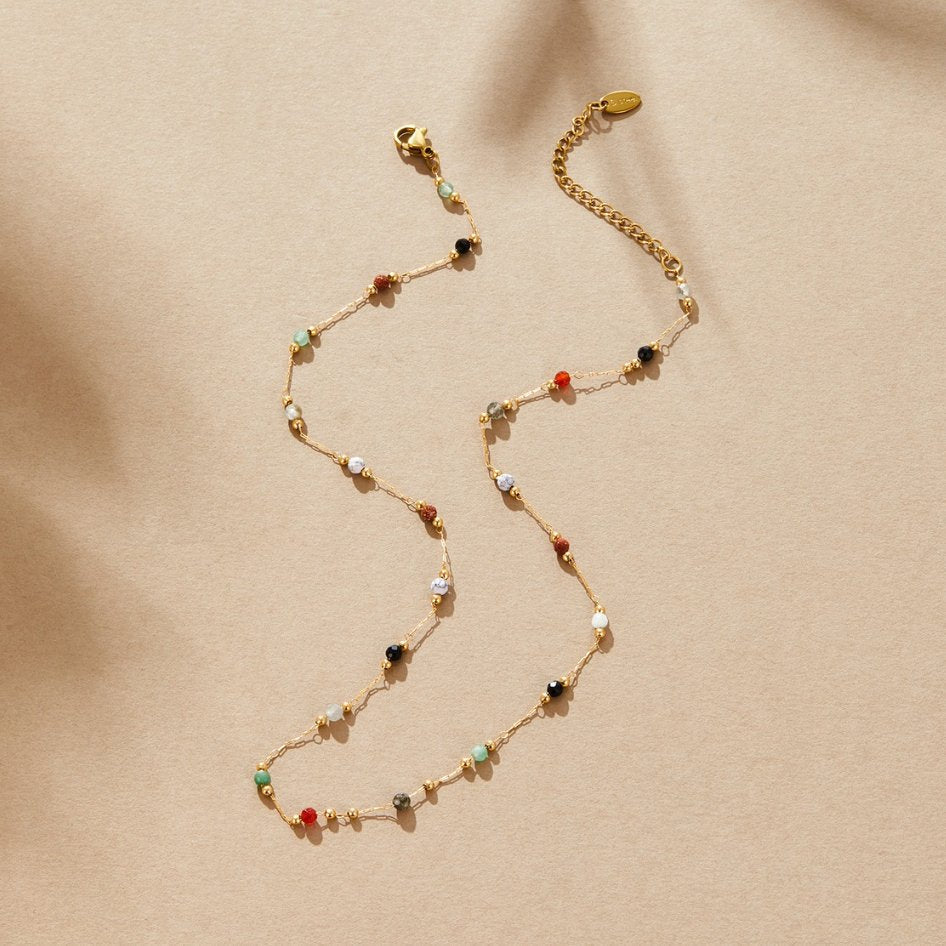 Collar de piedra con cuentas Lulu