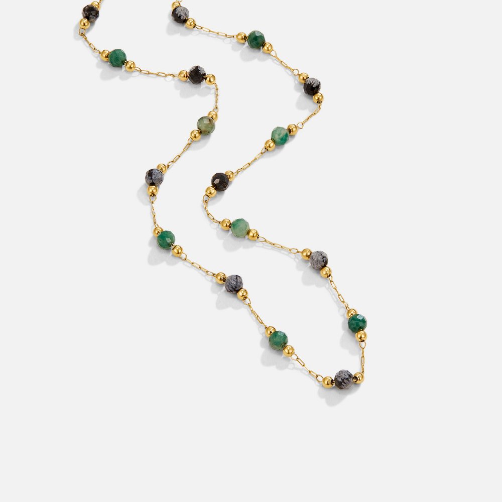 Collar de cuentas de piedra Lulu Forest