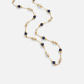 Collar Lulu Midnight con cuentas de piedra