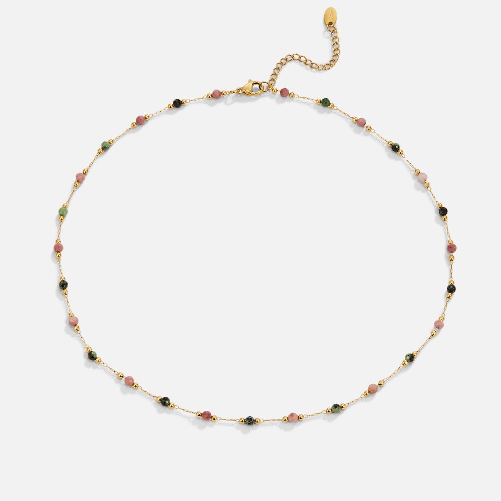 Collar Lulu Spring con cuentas de piedra