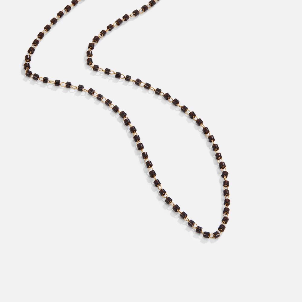 Collar de cuentas negras Maisie