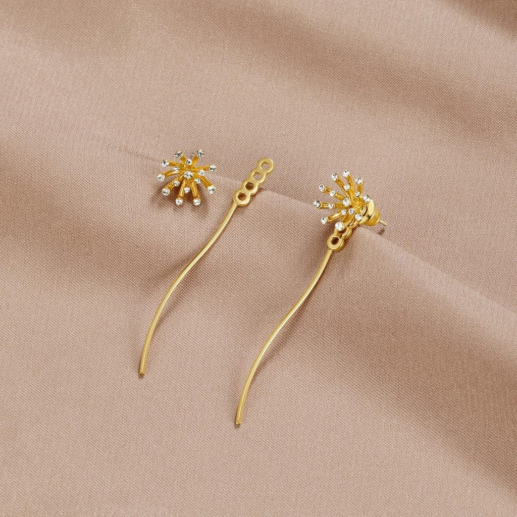 Pendientes de Oro Dandelion de los Deseos