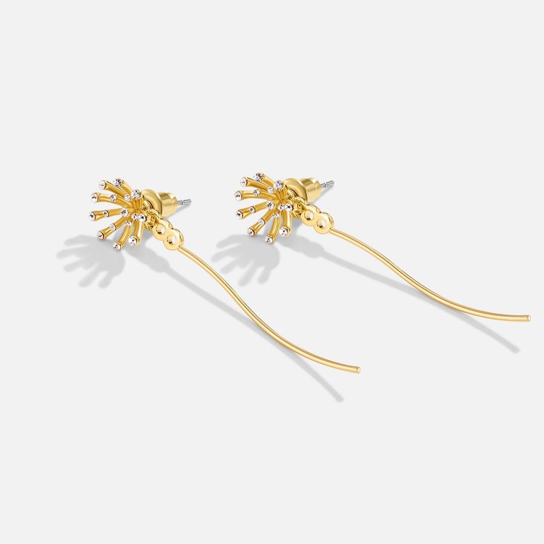 Pendientes de Oro Dandelion de los Deseos