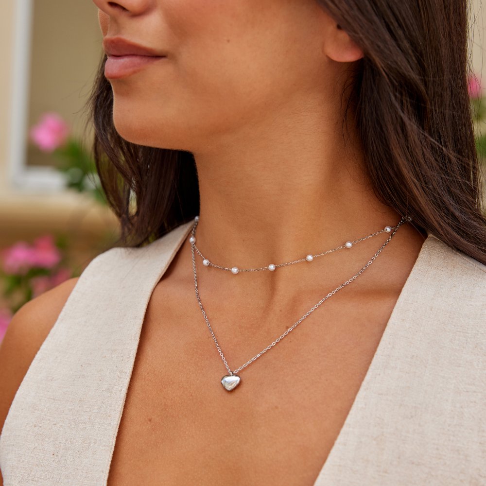 Collar de plata Marina Love