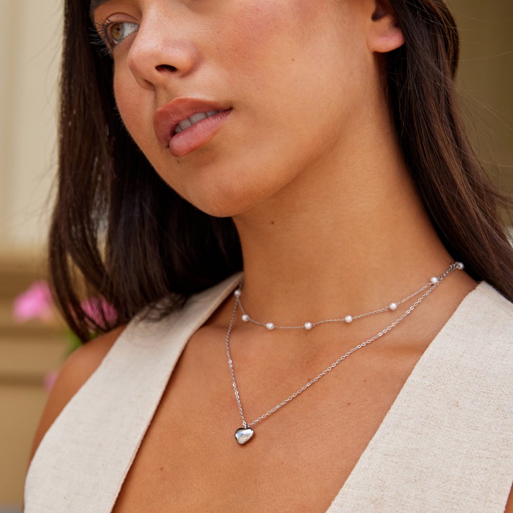 Collar de plata Marina Love
