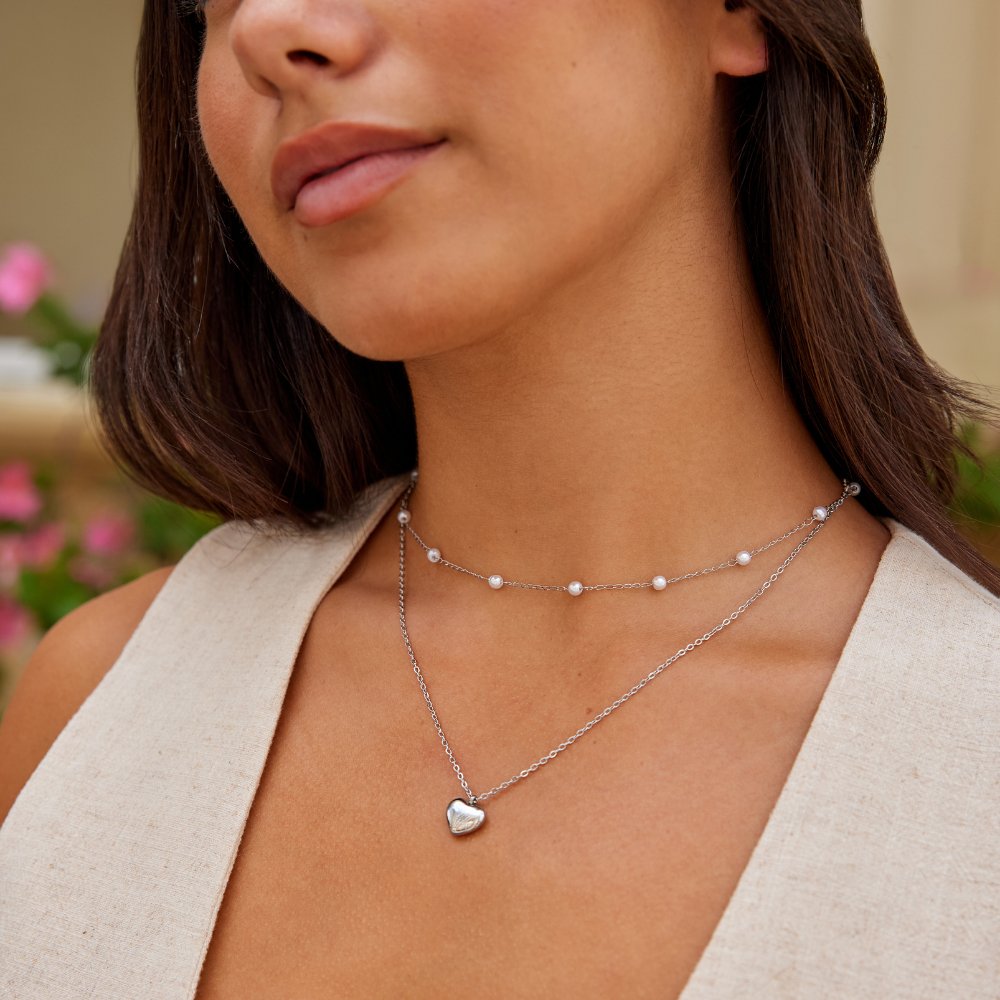 Collar de plata Marina Love