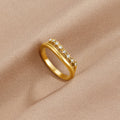 Anillo apilable de Marissa White Crystal