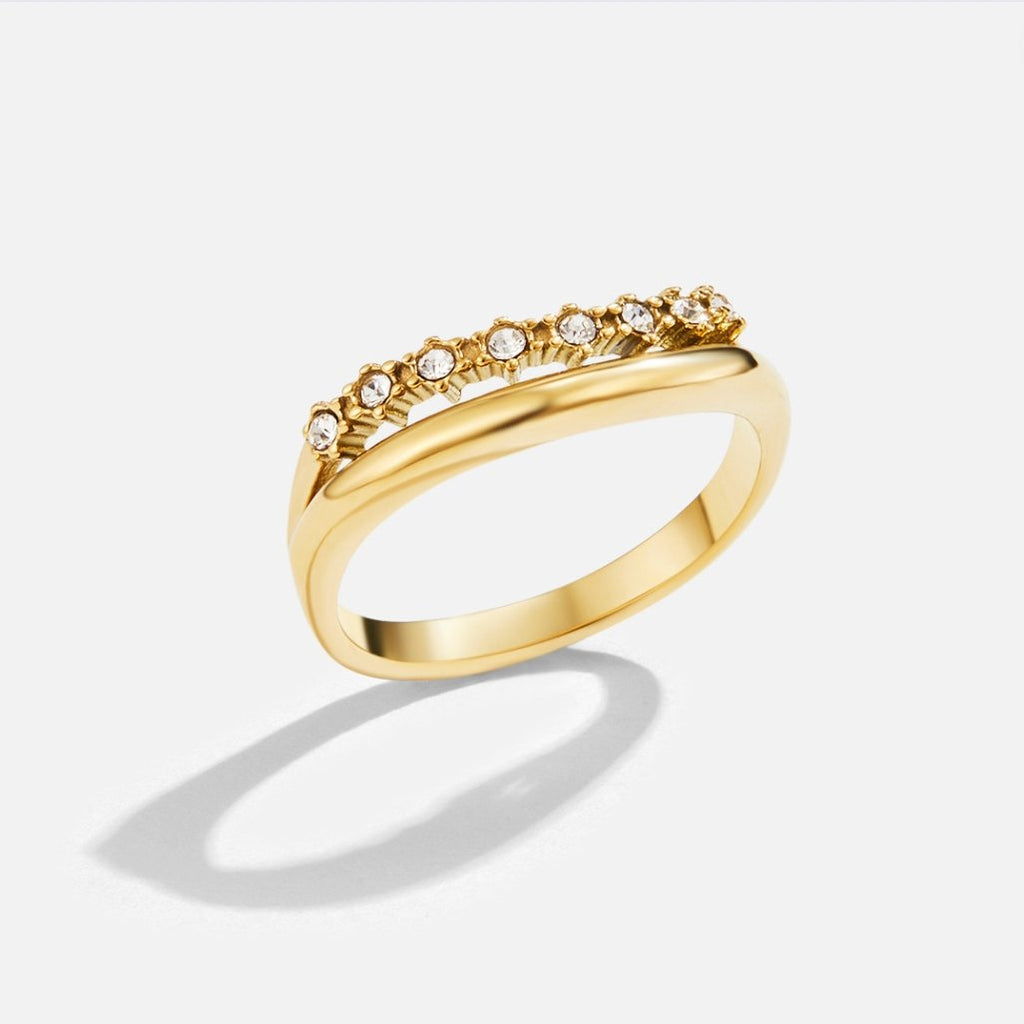 Anillo apilable de Marissa White Crystal