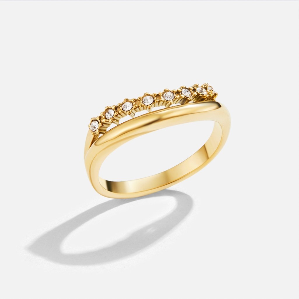 Anillo apilable de Marissa White Crystal
