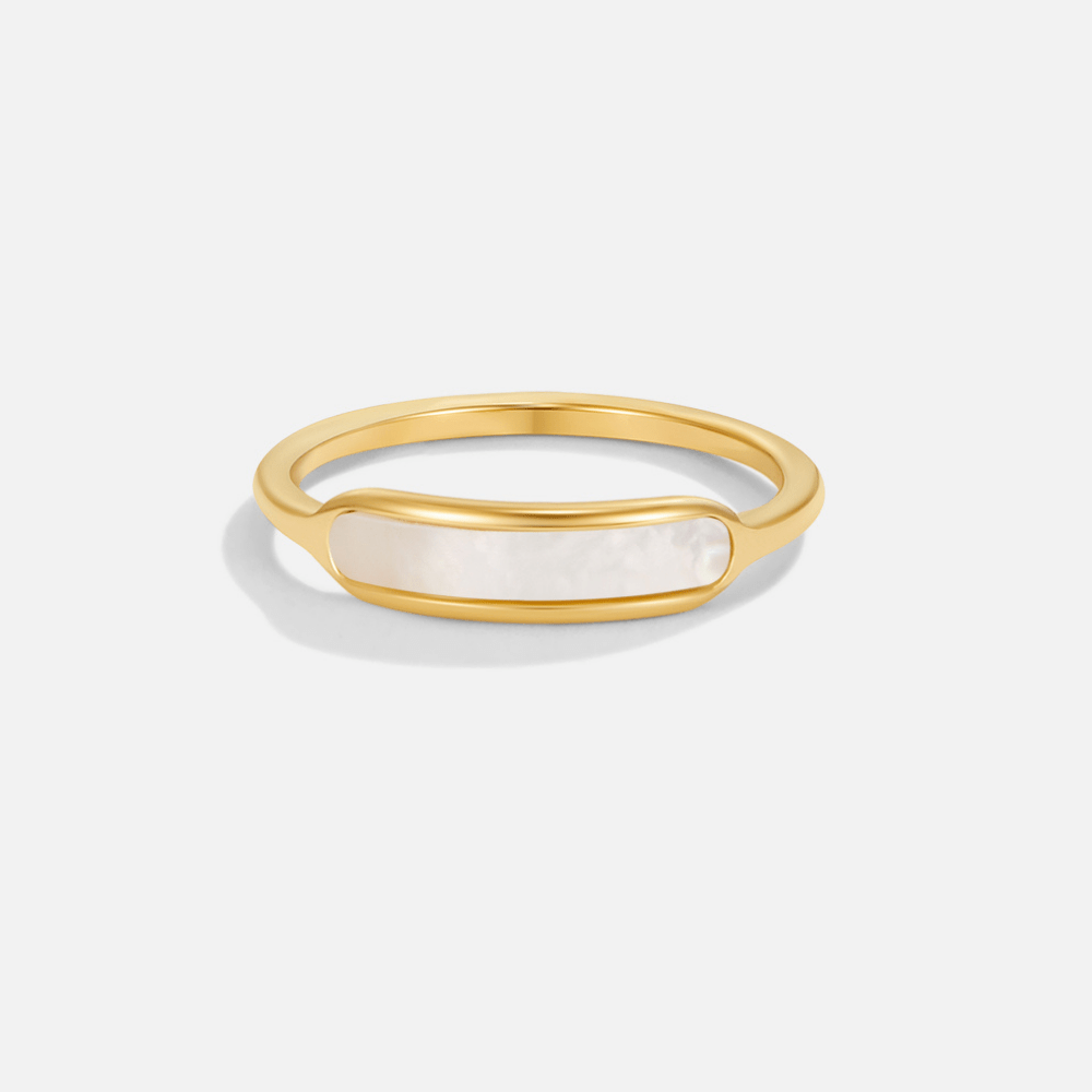 Anillo Blanco Perla Maya