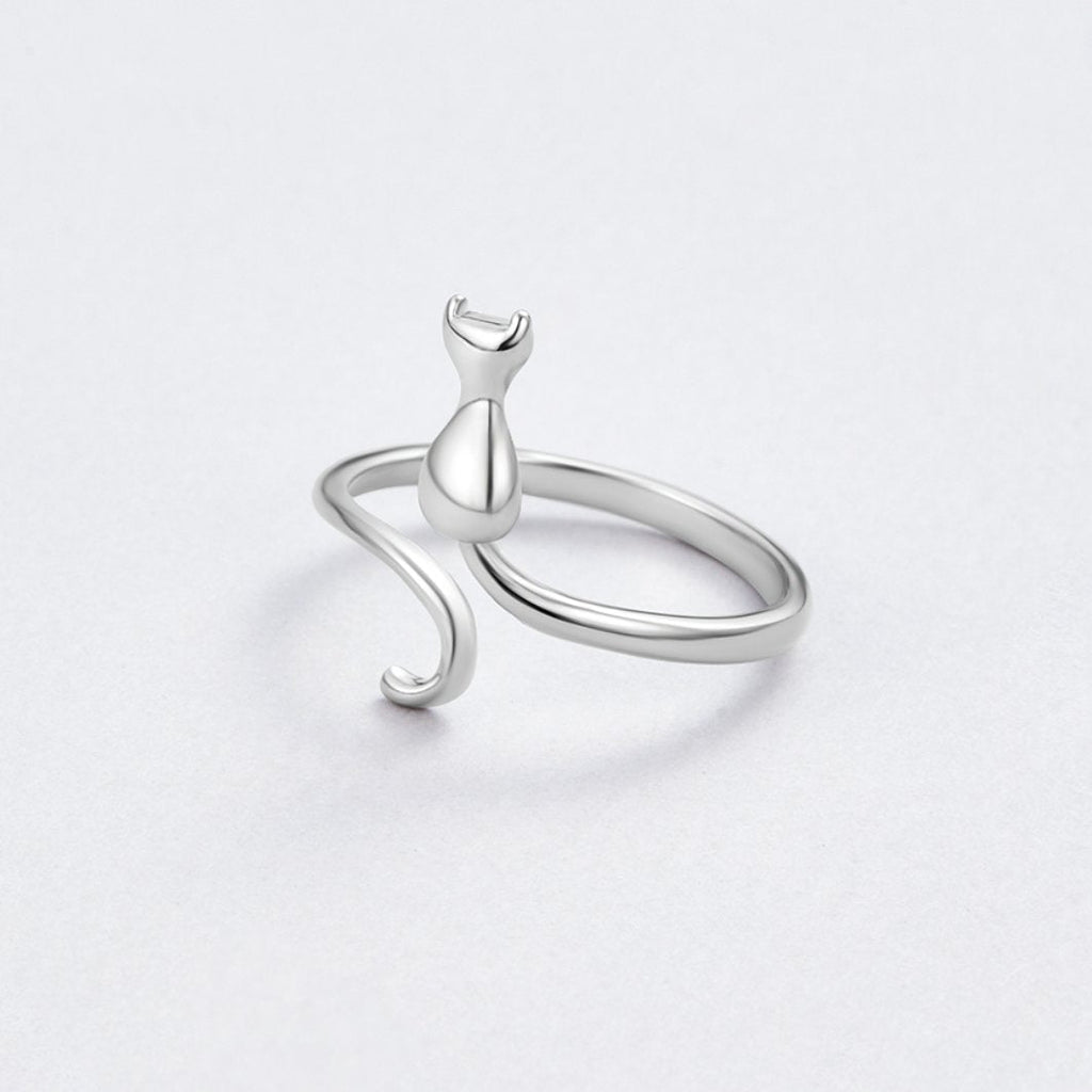 Anillo de Plata Gato de Medianoche