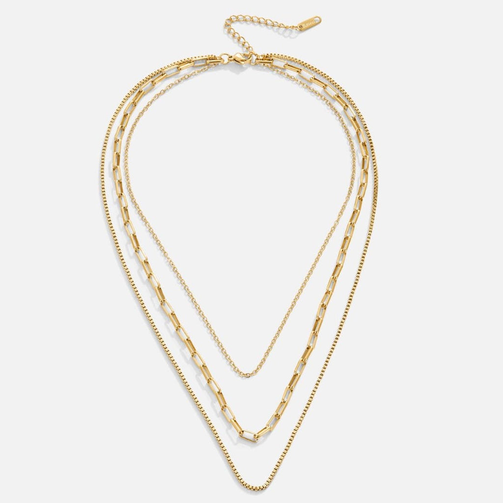 Collar dorado de capas Ava