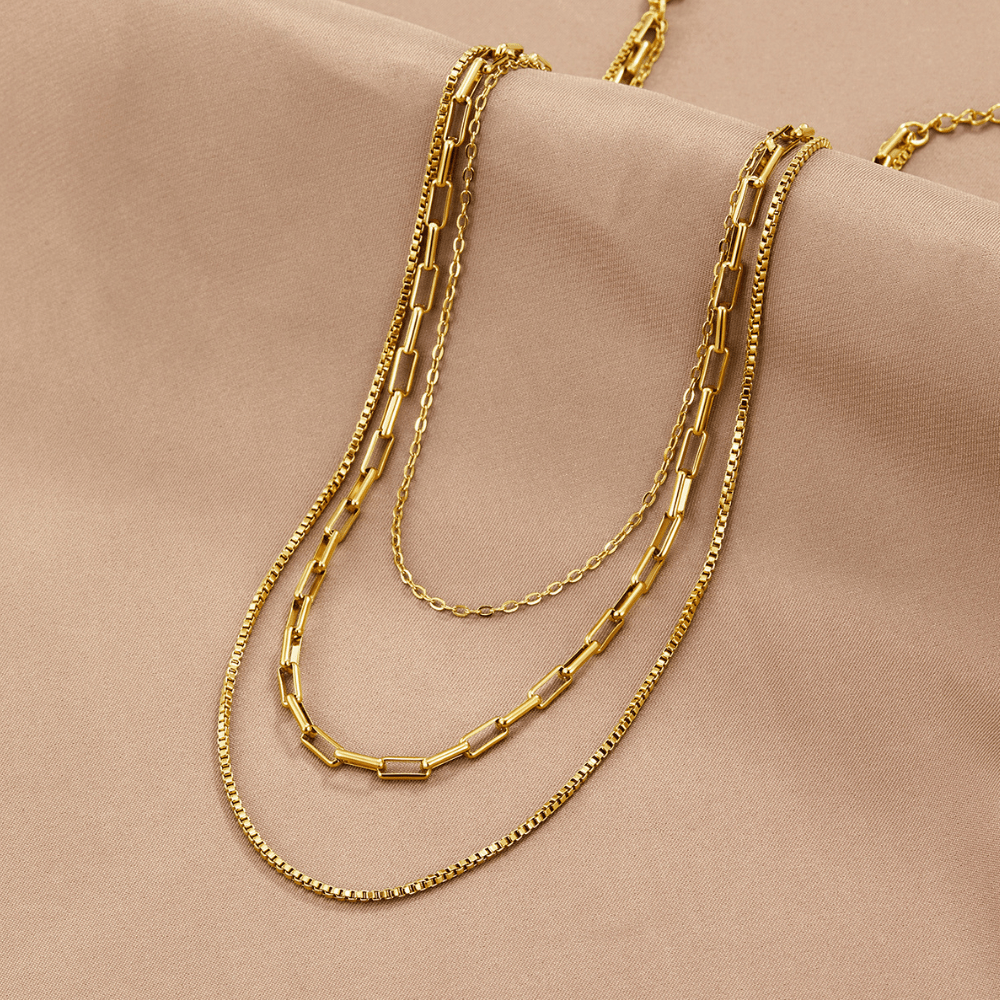 Collar de cadena superpuesta Miela