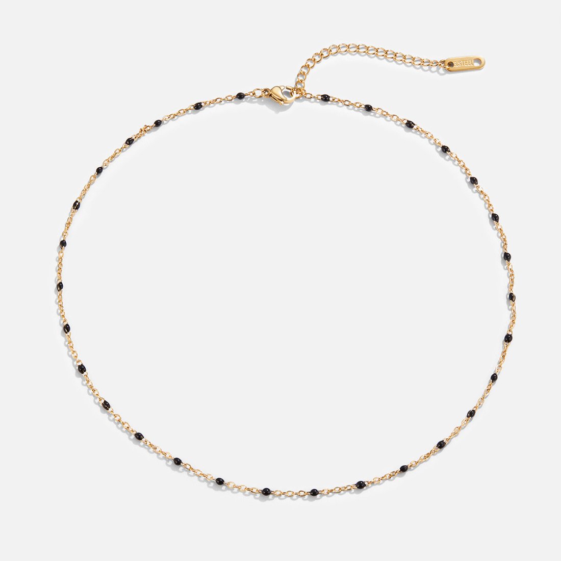 Collar de cuentas negras Mila