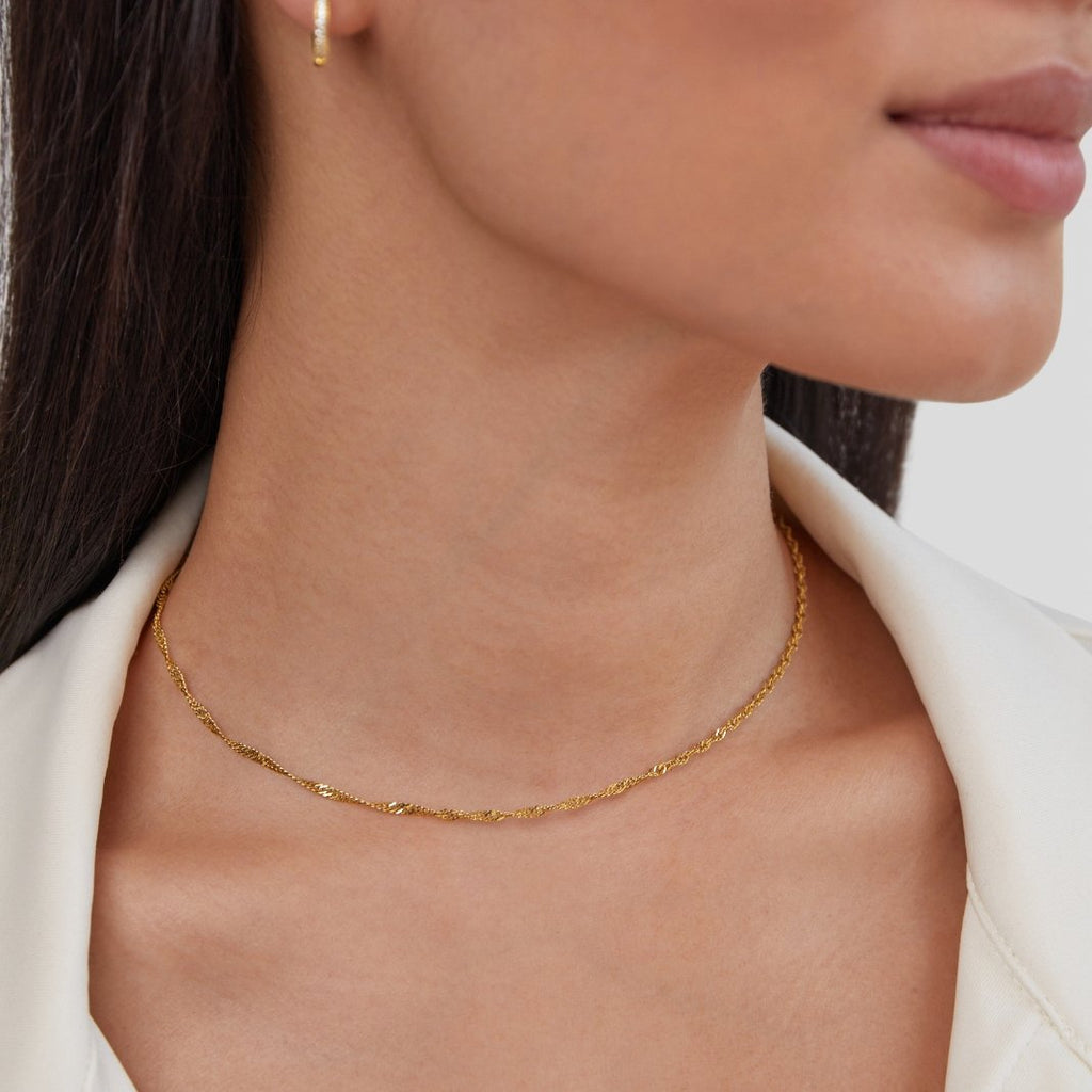 Collar cadena de oro Mila Twist