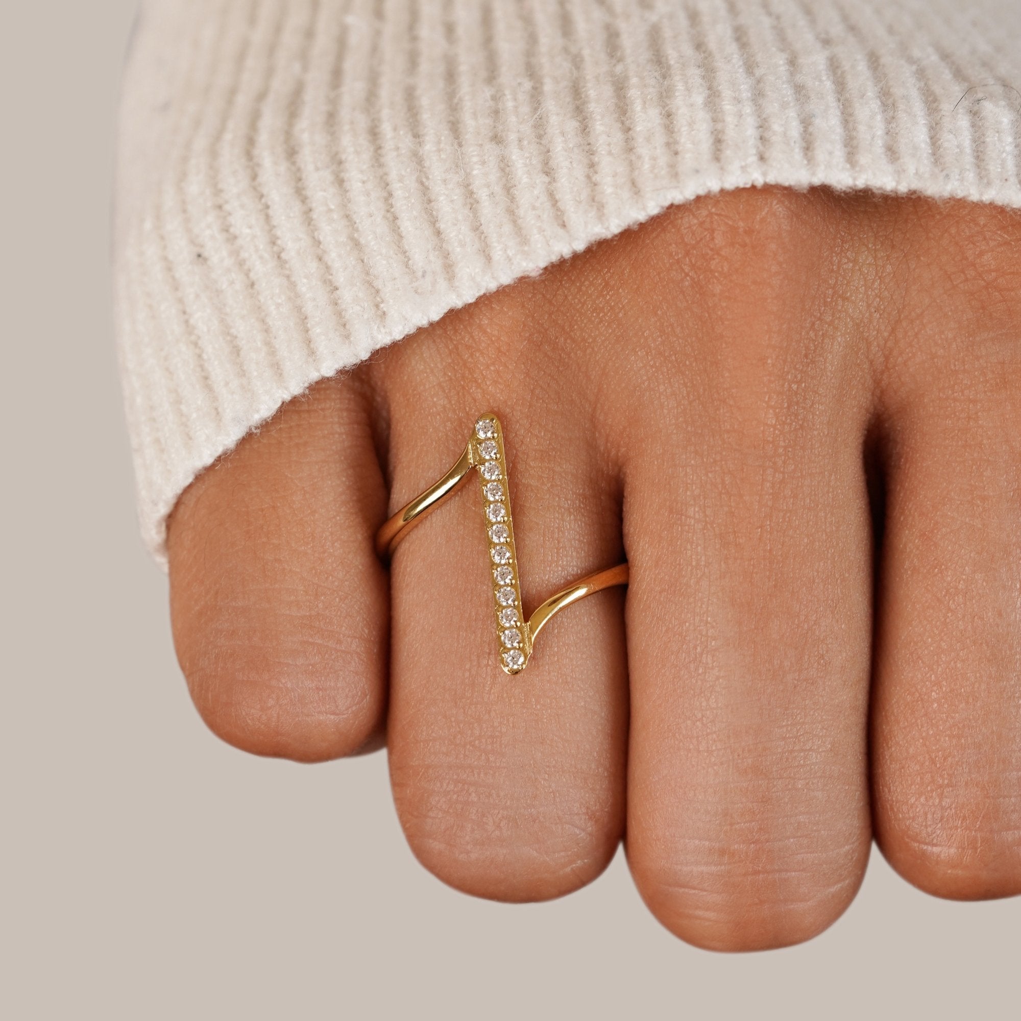 Anillo de oro trenzado Mila