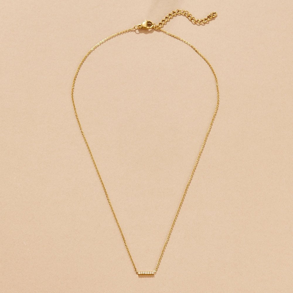 Collar con colgante de barra Missy Crystal