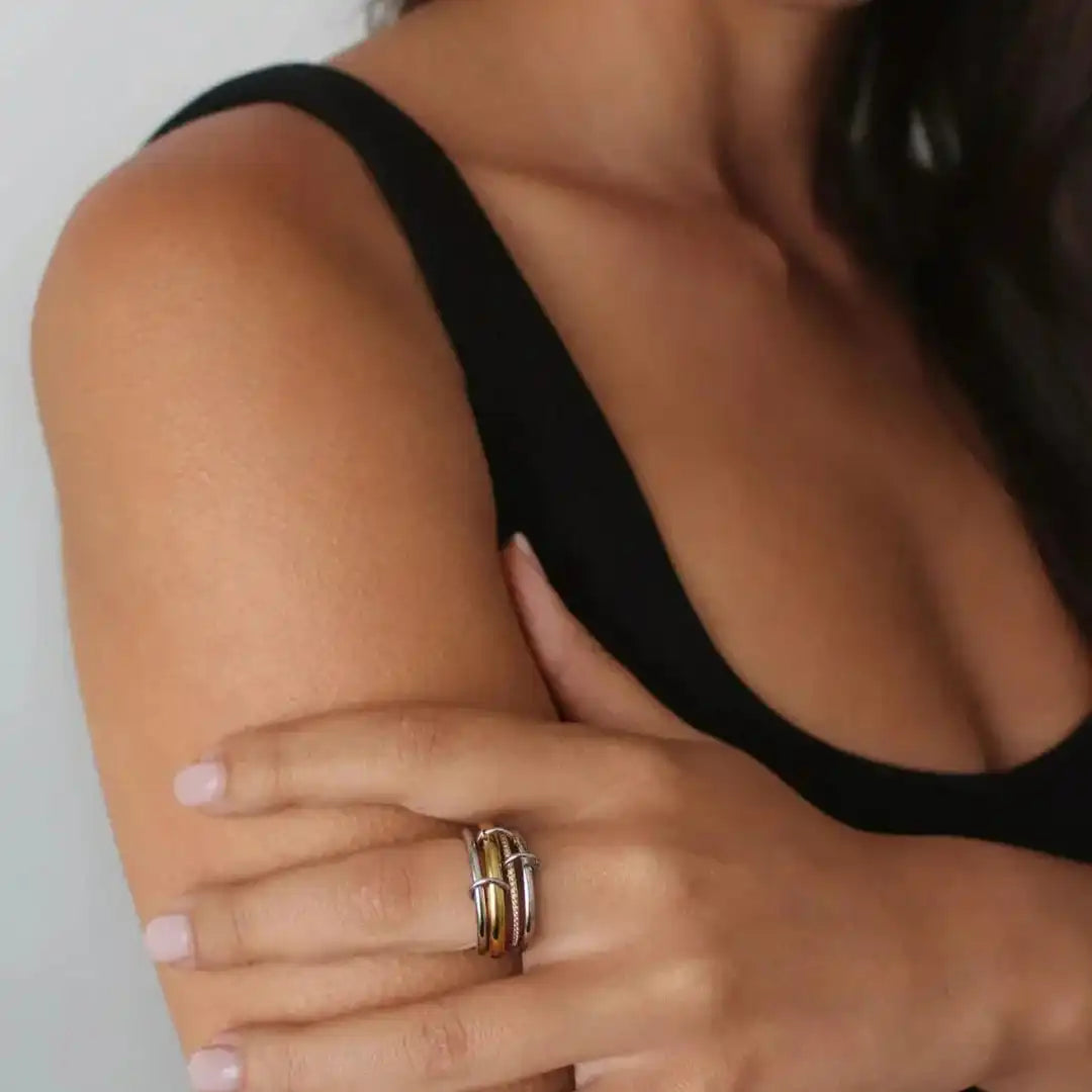 Anillos apilables Luxe Crystals