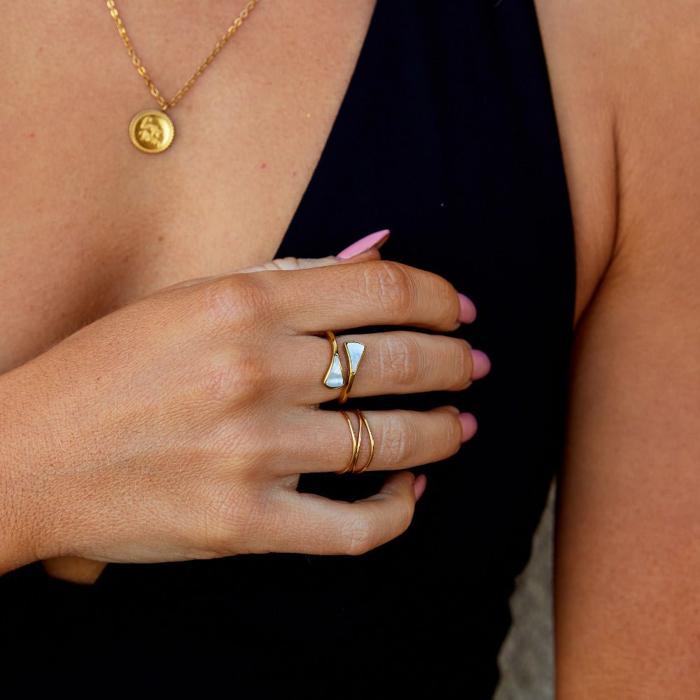 Anillo de ensueño de nácar