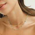 Collar de Neesa con cuentas en capas