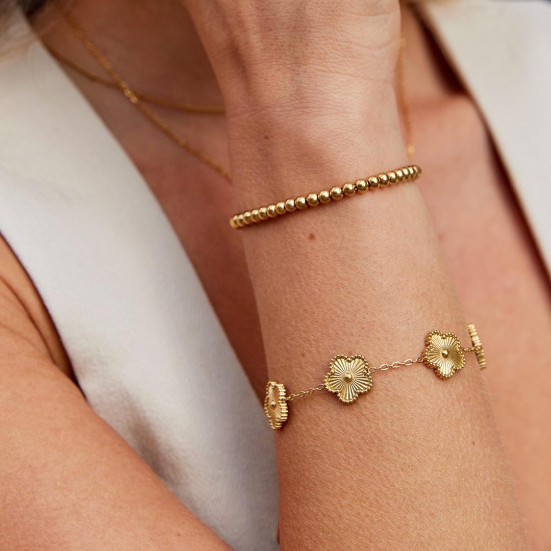 Pulsera Grace dorada con cuentas