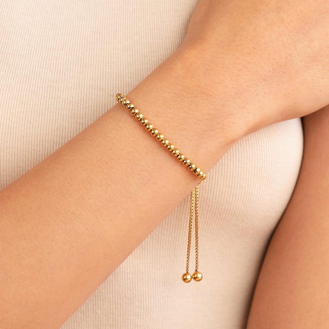 Pulsera Grace dorada con cuentas