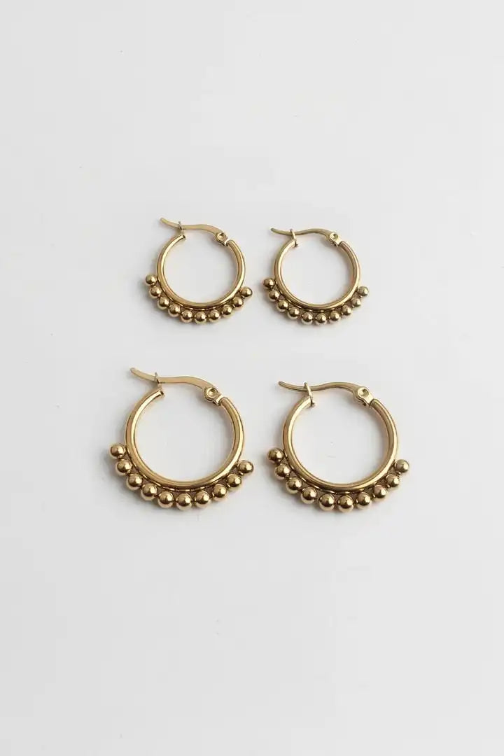 Pendientes de aro clásicos Laurie Lovely