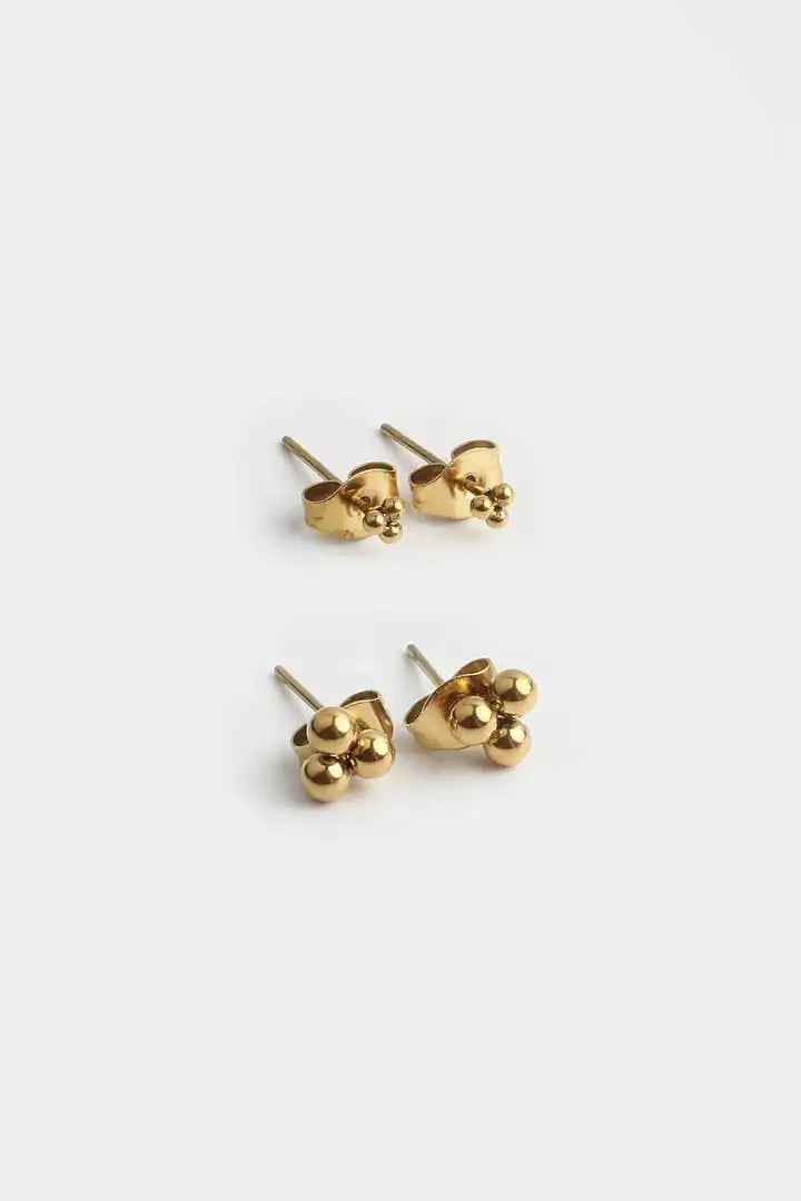 Pendientes de botón con forma de bola (bola maciza/racimo de bolas)