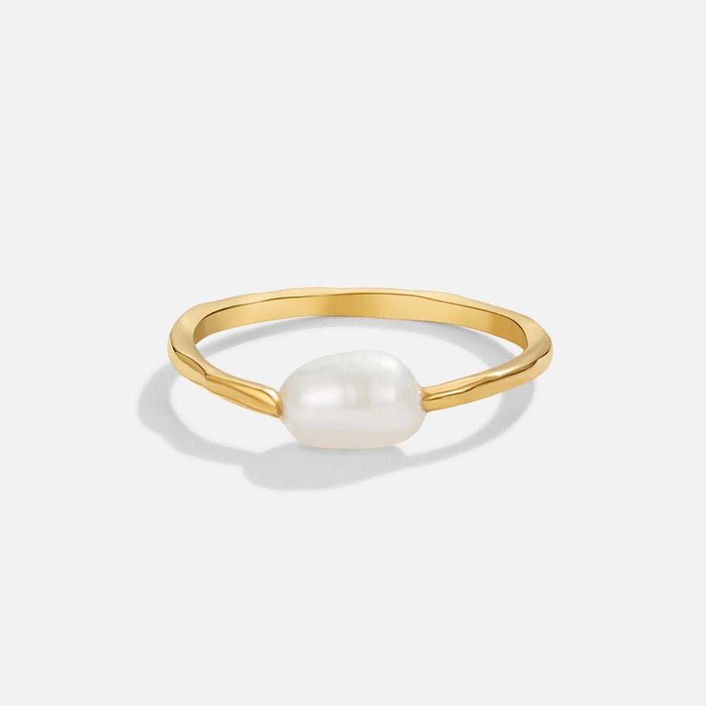 Anillo de perlas de agua dulce Nura