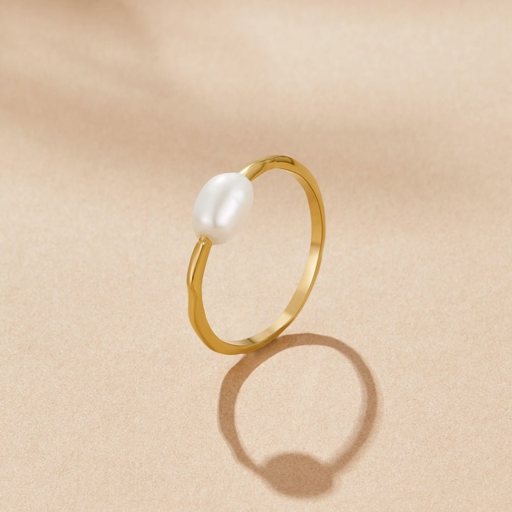 Anillo de perlas de agua dulce Nura