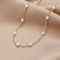 Nura Perla Collar de Oro de 18K