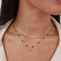Conjunto de Collar de Conchas y Cuentas Amante del Océano
