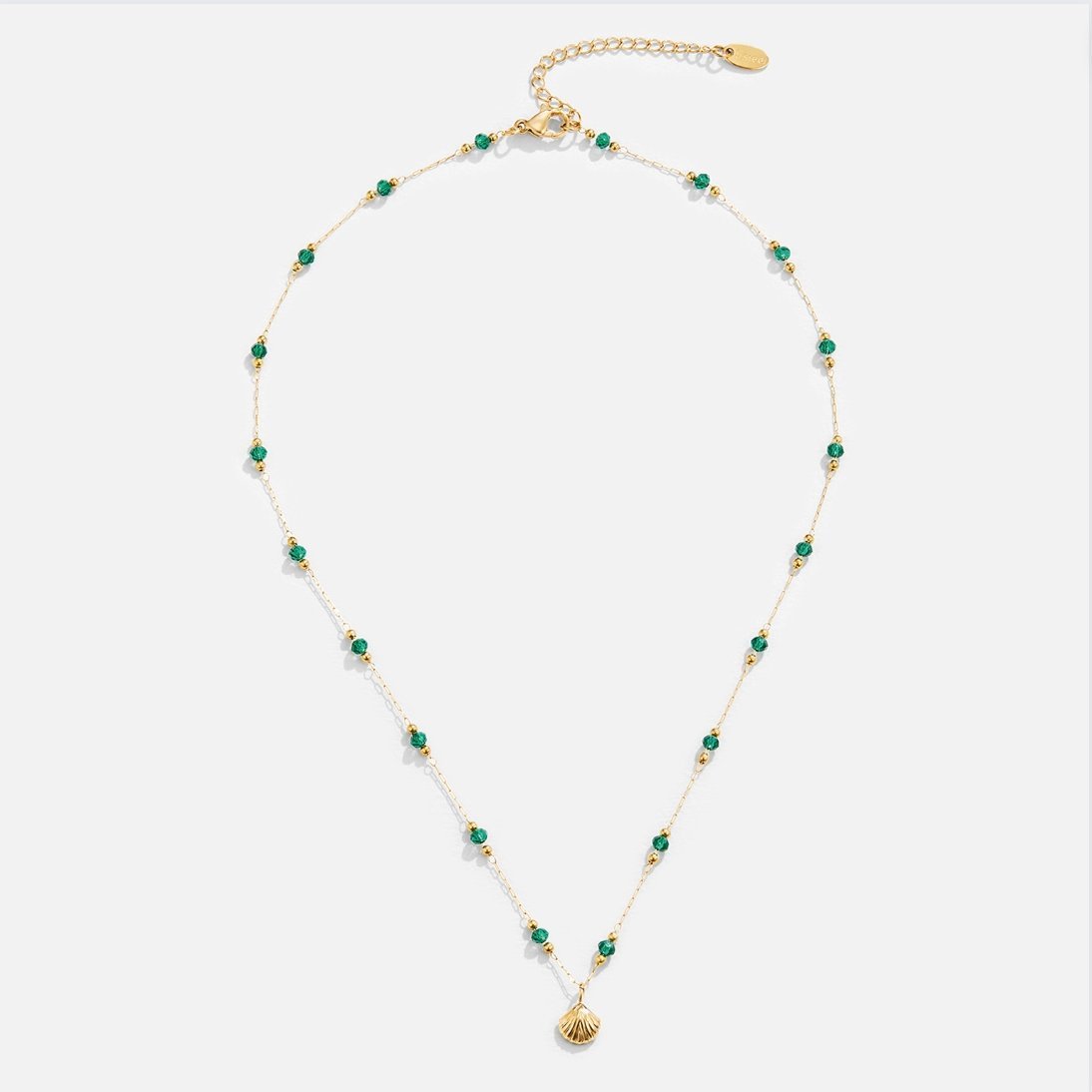 Conjunto de Collar de Conchas y Cuentas Amante del Océano