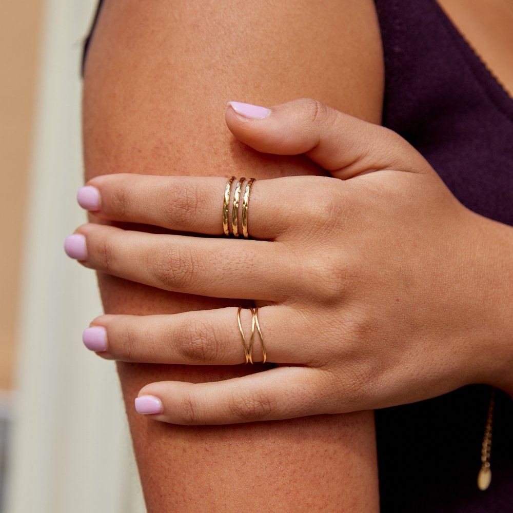Anillo de oro en capas de Ohio