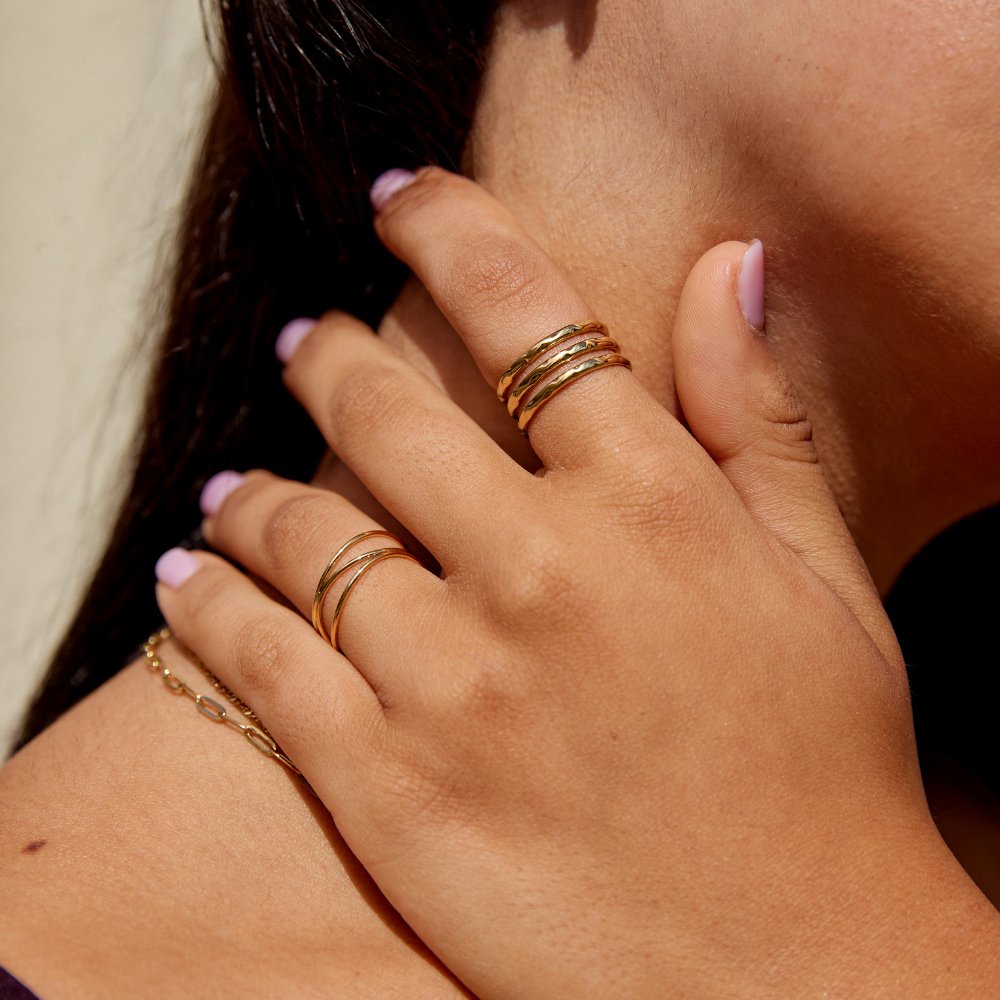 Anillo de oro en capas de Ohio