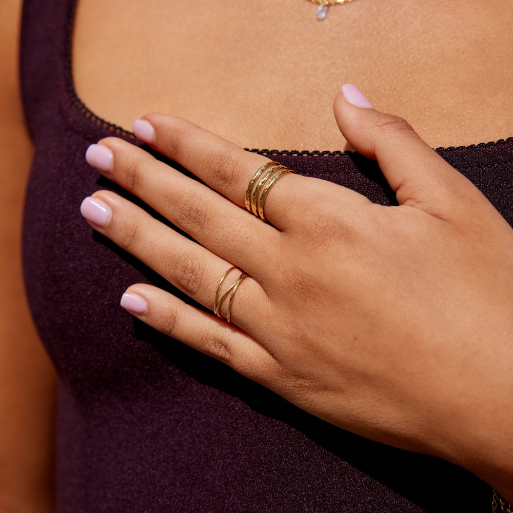 Anillo de oro en capas de Ohio