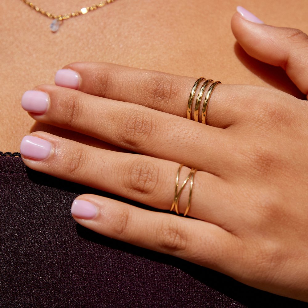 Anillo de oro en capas de Ohio