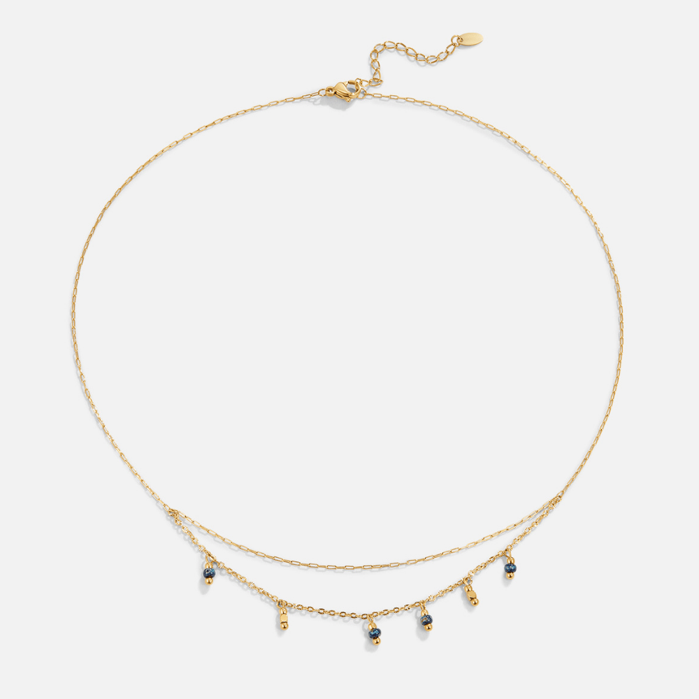 Collar Gota Olivia Azul