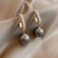 Pendientes de lujo con perlas y circonitas