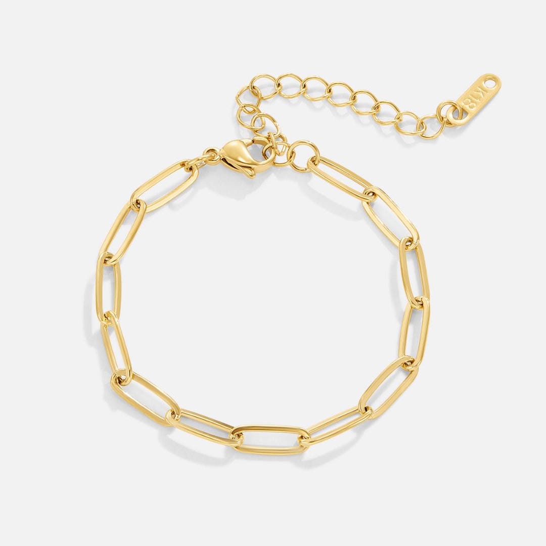 Pulsera de oro eslabón moderno