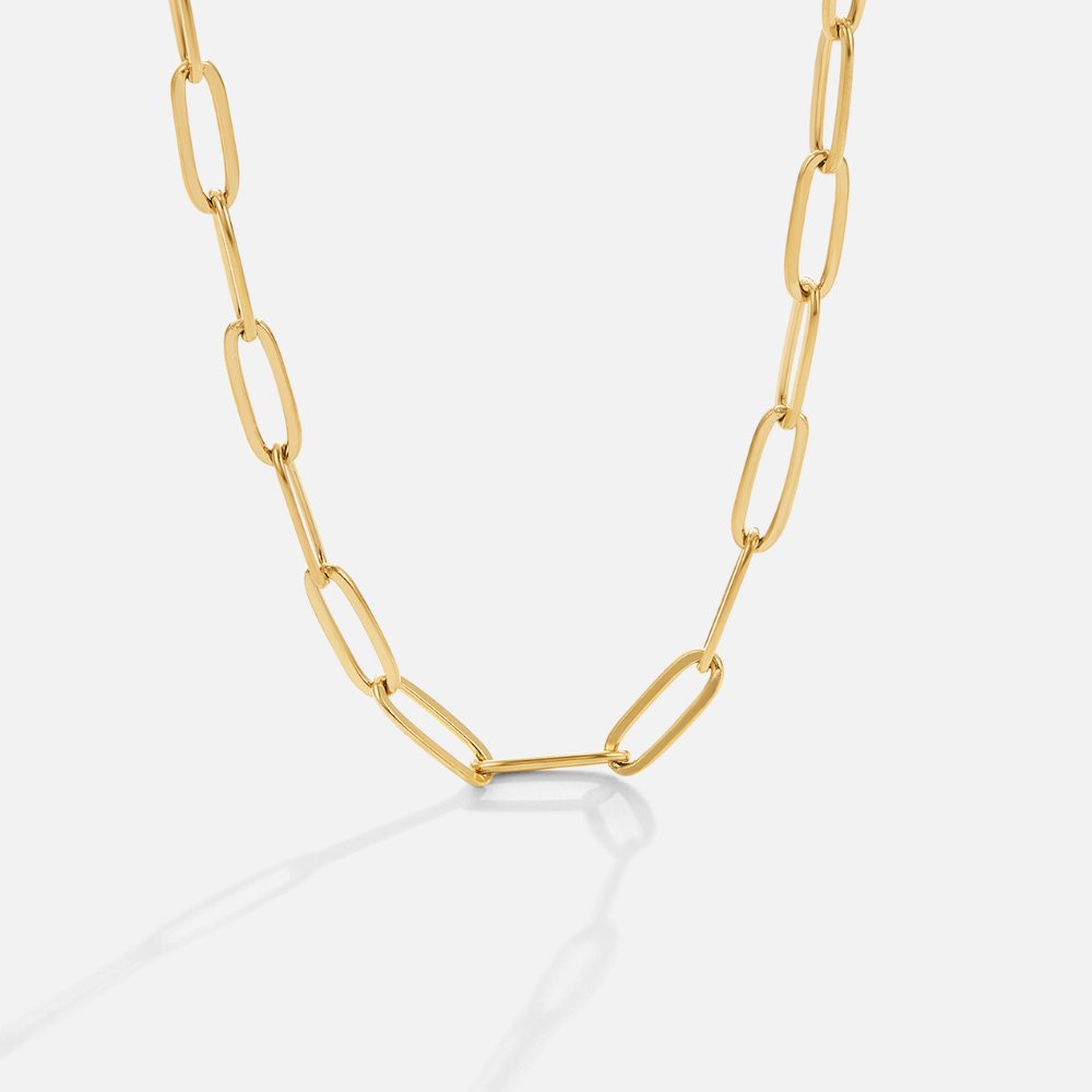 Collar de oro de clip