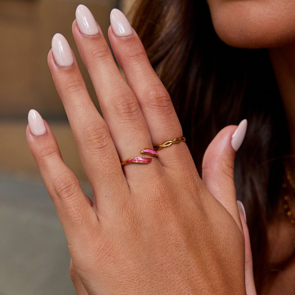 Anillo Envolvente Rubor Rosa