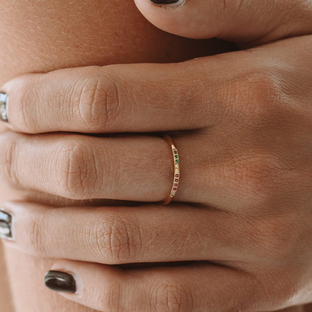 Anillo llamativo Golden Hour