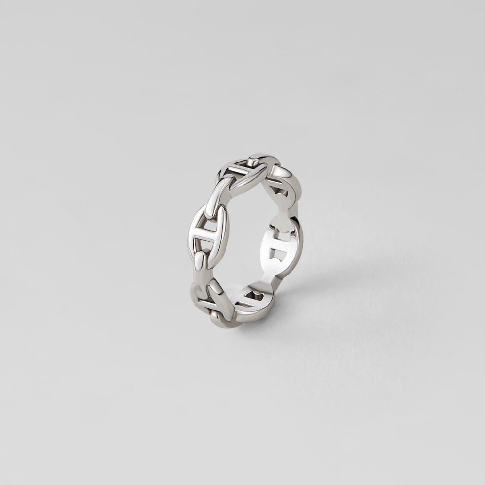 Anillo Raya de Plata de Ley