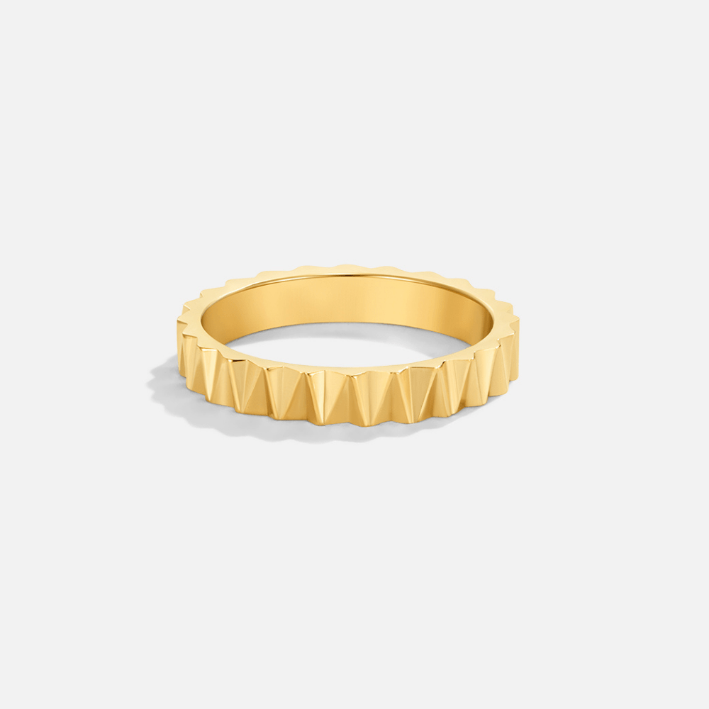 Anillo dorado geométrico Reene