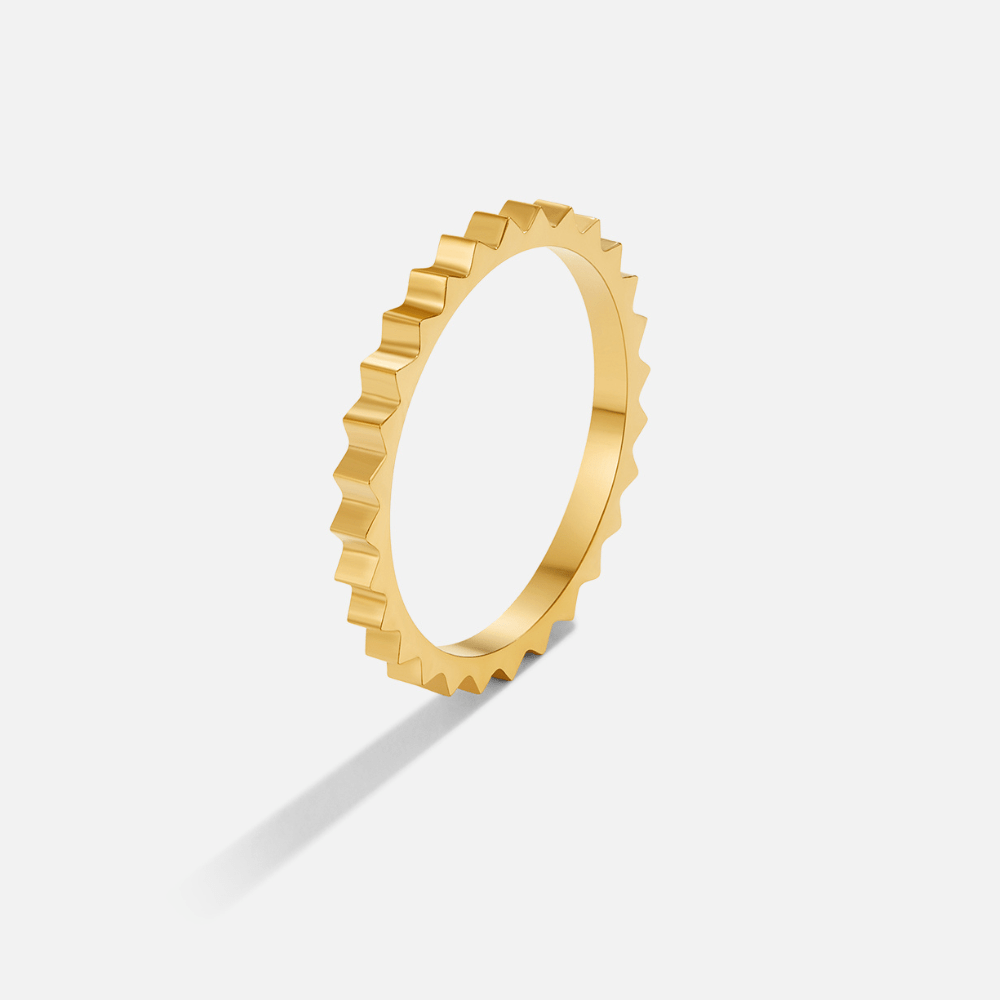 Anillo dorado geométrico Reene