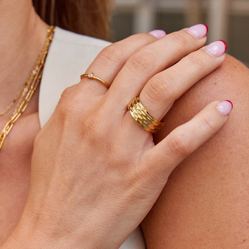 Anillo Rene Chunky de Oro