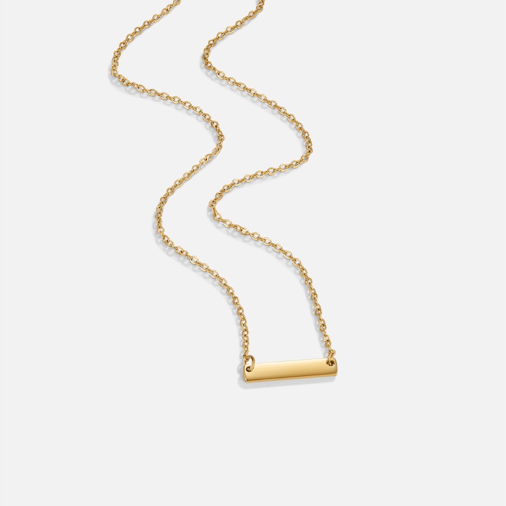 Collar de barra de oro Rina