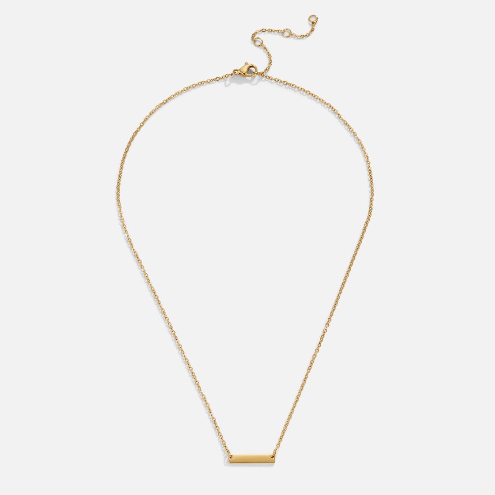 Collar de barra de oro Rina