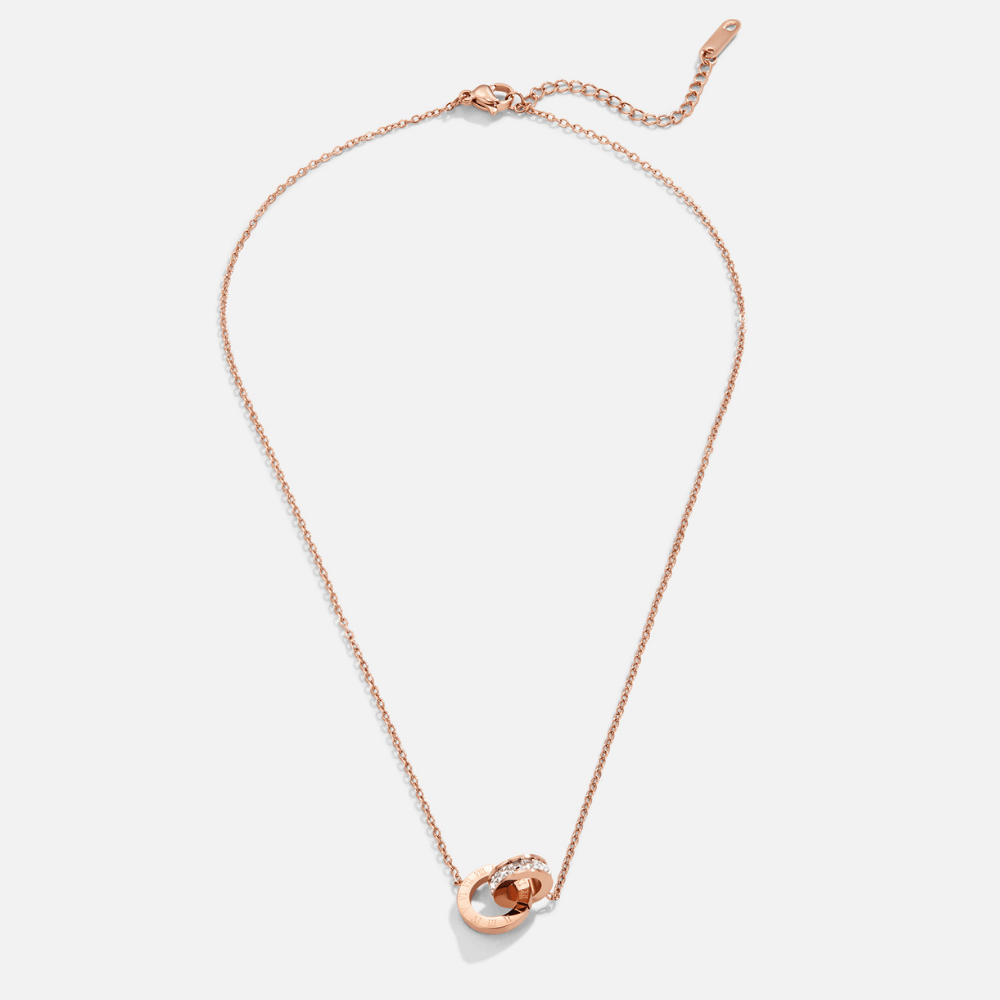 Collar Infinito de Oro Rosado